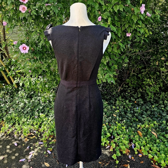 Classy Black Peplum Dress - Picture 5 of 8